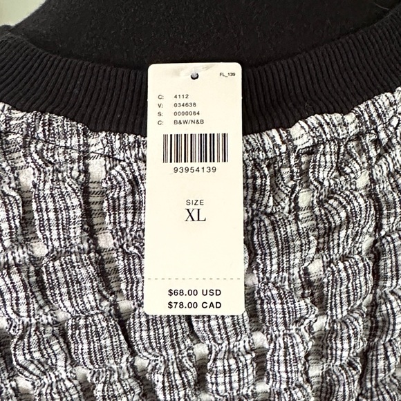 Maeve by Anthropologie Puff Sleeve Bubble Top Textured Women's Top - XLarge - Picture 5 of 13